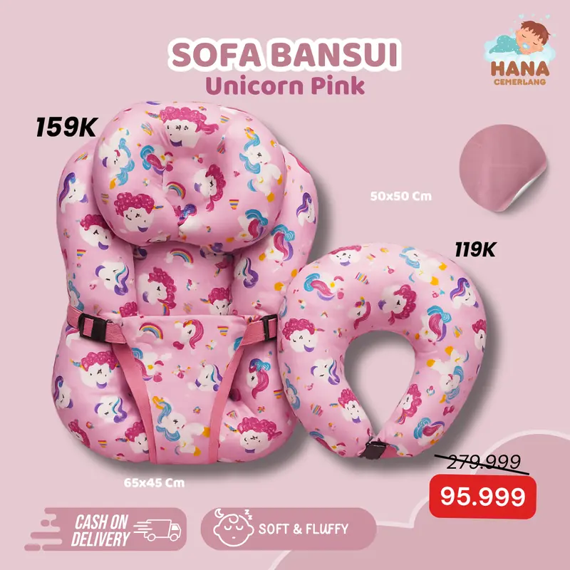 [FREE BANTAL MENYUSUI] Exclusive Sofa Baby Newborn Hanna Cemerlang Official Bayi Tidur Kasur Bayi 6