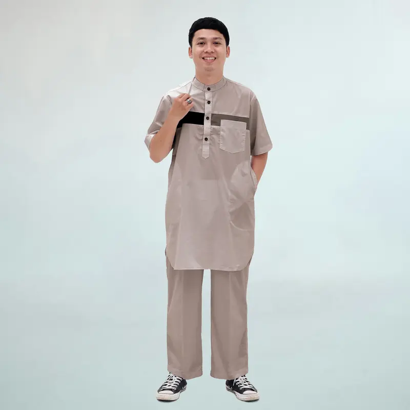 ATTHOWAF Baju koko Setelan Pria Muslim Dewasa Terbaru Bahan Super Spun Premium Giffari Series Original 4