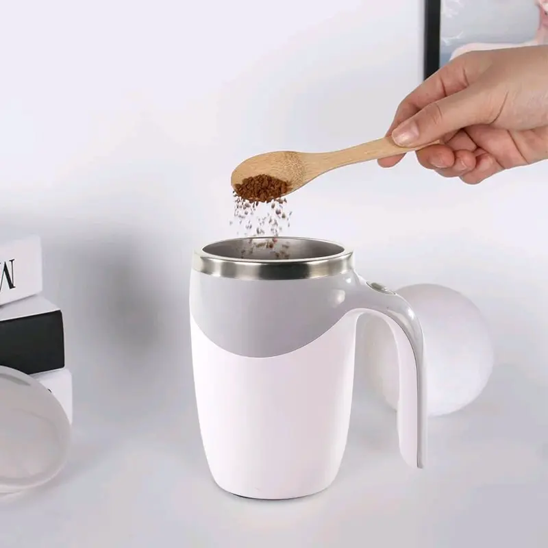 (Viral) Flash Sale Gelas Aduk Otomatis Self Stiring Cup Battery 380 ml -JY-101 - Kitchenware Stainless 3