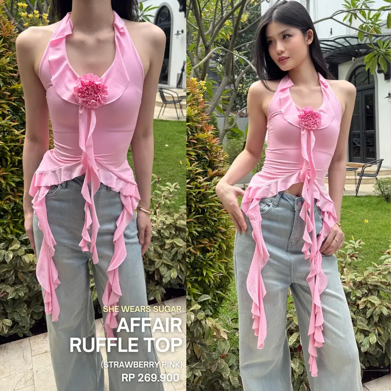 SHEWEARSSUGAR x SHAGUFFTA - Affair Top | Atasan Wanita | Outfit Korea 7