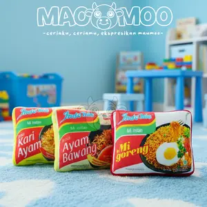 MaoMoo Bantal Indomie Lucu Ukuran S | Bantal Unik | Bantal Dekorasi Kamar MM034