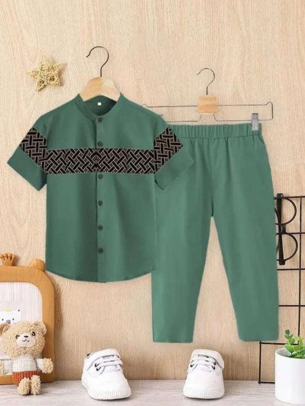 setelan baju muslim anak model batik bata setelan baju muslim anak laki laki usia 1-10 thn 1