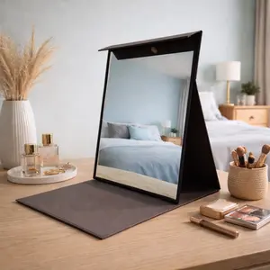 Cermin Meja Rias Lipat Estetik 30x40 cm | Cermin Makeup Premium