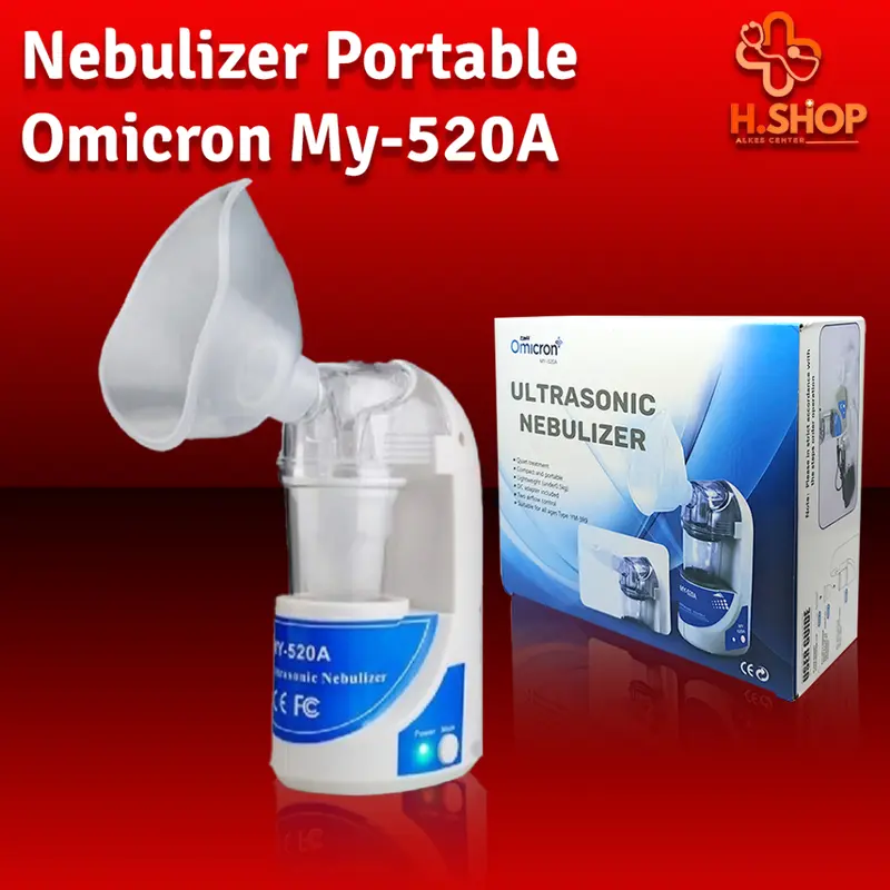 Taff Omicron Inhaler Nebulizer Anak Lansia Alat kesehatan Terapi Pernafasan Ultrasonic / Nebulizer Omicron MESH Portable Ultrasonic Alat Bantu Uap 0
