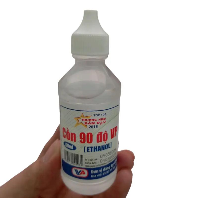 Cồn Y Tế Trắng 90 Độ 60ml Sạch Vết Thương & Tiệt Khuẩn Hiệu Quả