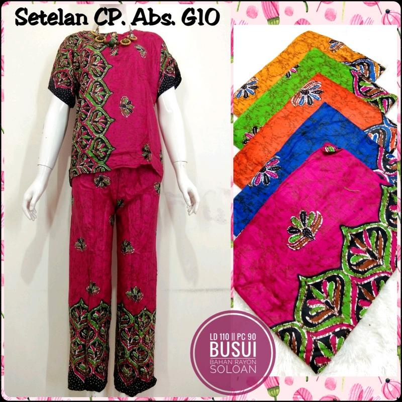 Paket Hemat Setelan CP LD 110 One Set Celana Panjang Wanita Baju Tidur isi 3 Busui Katun Piyama Rayon Super 4