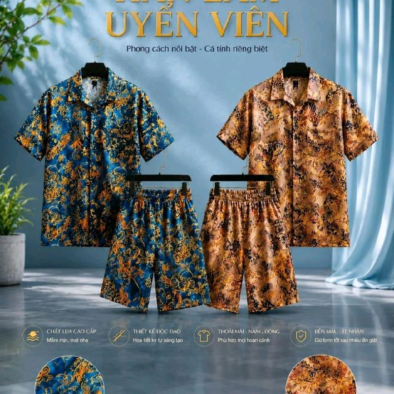 SET BỘ LỤA HÀN NAM Uyển VIÊN (HÀNG LOẠI 1)Lấy cảm hứng từ mây cát tường bình gốm cổ nghệ thuật trung đông,trên nền lụa Hàn mềm mại sắc xanh sapphire lôi cuốn