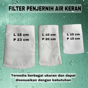 Filter bag saringan penjernih air keruh untuk keran filter keran saringan air