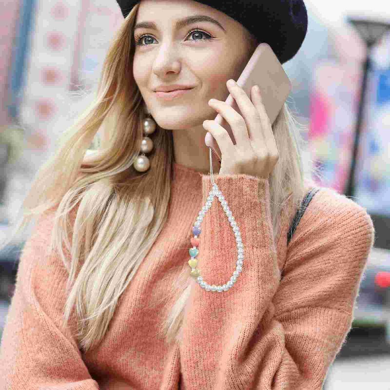 Gantungan HP Manik-Manik love mutiara Lucu simpel | Phone strap mutiara unik