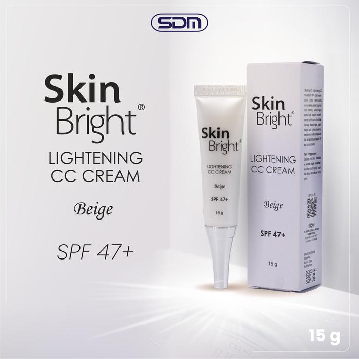 Gambar Skin Bright Lightening CC Cream SPF 47+ Beige 15gr – CC Cream Natural Coverage, Mencerahkan & Meratakan Warna Kulit dari Surya Dermato Medica Labs Kota Administrasi Jakarta Pusat Tokopedia