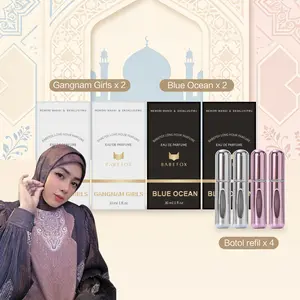 【BABEFOX Beli 1 dapat 8 】4 botol parfum 30ml & 4 botol refil– Parfum Premium Tahan Lama 12 Jam｜Diracik oleh Perfumer Profesional dengan Bahan Alami Berkualitas｜Aroma Manis & Segar｜Parfum Ori BPOM Aman & Wangi Elegan