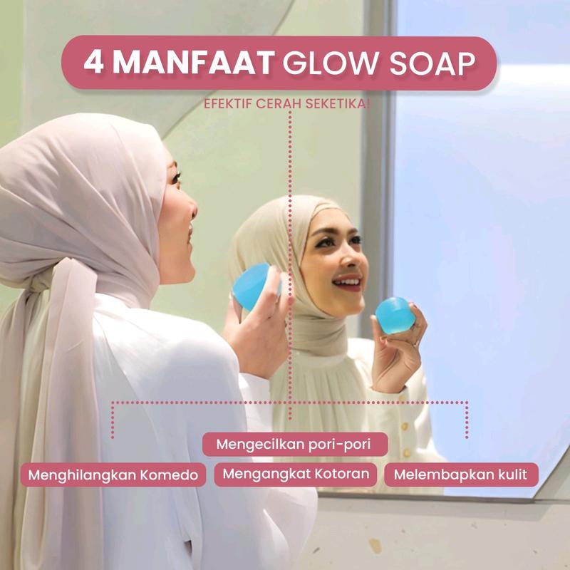 Glow Soap With Retinol & Niacinamide By Dr Richard Lee sabun pencerah wajah dan badan untuk memudarkan flek hitam kerutan jerawat dan mencegah penuaan dini BPOM Perawatan Tubuh Mencerahkan Wangi 7