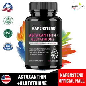 KAPENSTEND Astaxanthin Glutathione, melindungi sel, astaxanthin alami, 15mg KAPENSTEND Astaxanthin Glutathione, melindungi sel, astaxanthin alami, 15mg