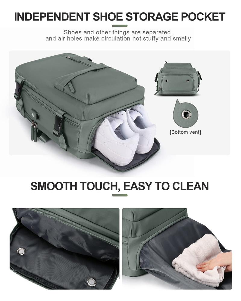 Product Introduction of Ba lô du lịch, không thấm nước, dung tích 35L, ba lô có thể mở rộng, có ngăn đựng giày, thích hợp cho máy tính xách tay 15,6 inch 21