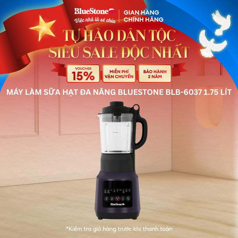 [SALE THÁNG 4] Máy Làm Sữa Hạt Đa Năng BlueStone BLB-6037 1.75 Lít 800W