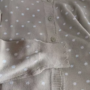 Cardigan Polkadot Premium Tebal | Soft Knitted Cardigan | Korean Style