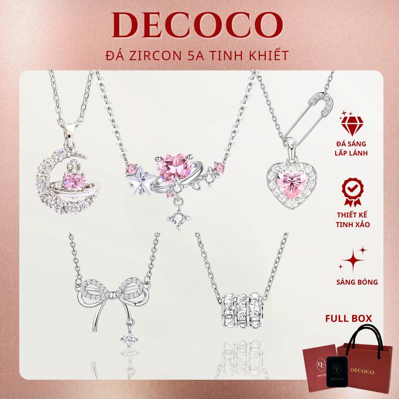 Dây chuyền vòng cổ nữ đính đá lấp lánh GRACE De Coco kèm Túi giấy + Hộp + Thiệp