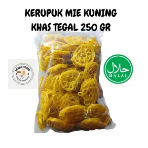 250 gram kerupuk mie kuning 1 bks
