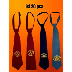 Dasi anak sekolah sd smp sma memakai perekat/perepet