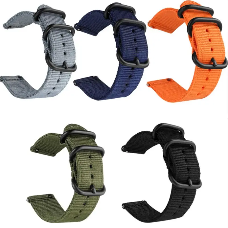 Dây Đeo Đồng Hồ Vải Bố Nylon Cho Nam Và Nữ, Dây Đeo Đồng Hồ Thông Dụng, Vòng Tay Thể Thao Tháo Nhanh, Dây Đeo Cổ Tay 18Mm, 20Mm, 22Mm Và 24Mm