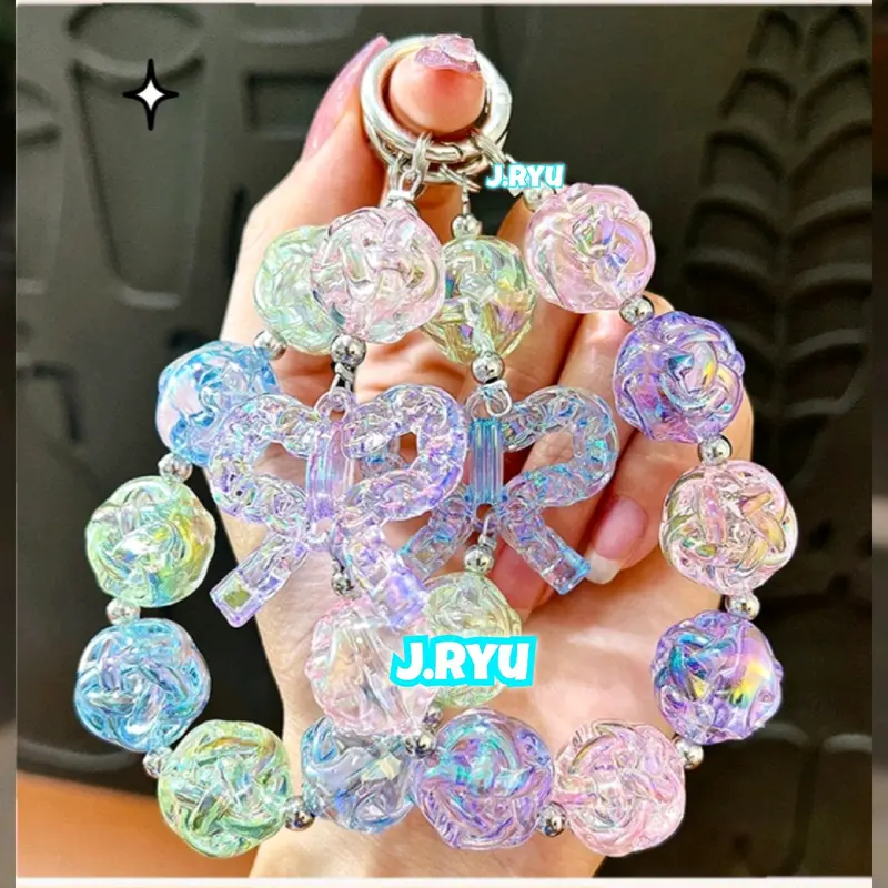 JRYU PREMIUM Gantungan Hp Korea Sparkling / Gantungan tas gantungan kunci Model Gelang 6