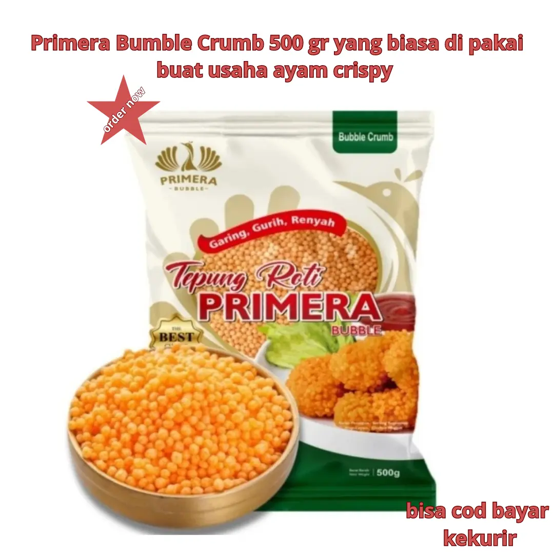 Primera Bumble Crumb 500 gr yang biasa di pakai buat usaha ayam crispy