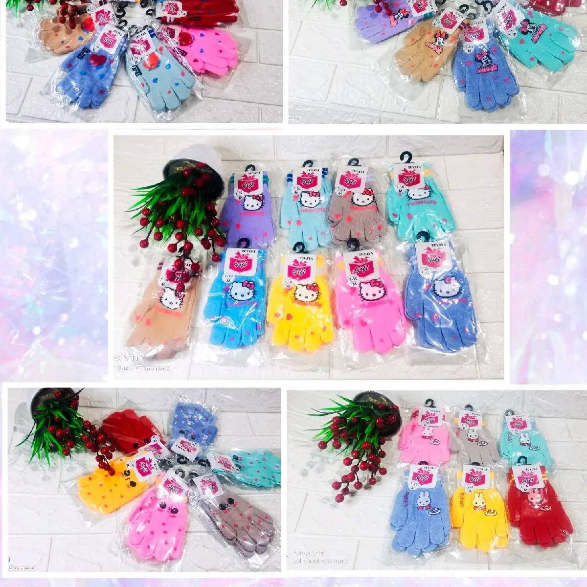 Sarung Tangan Anak Cewek Karakter Lucu "bisa pilih motif & warna
