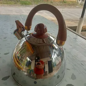 CMC[C-596]Teko Bunyi 2.5 Liter/Teko Pemanas Air /WHISTLING KETTLE FULL STAINLESS/ Teko siul Tea