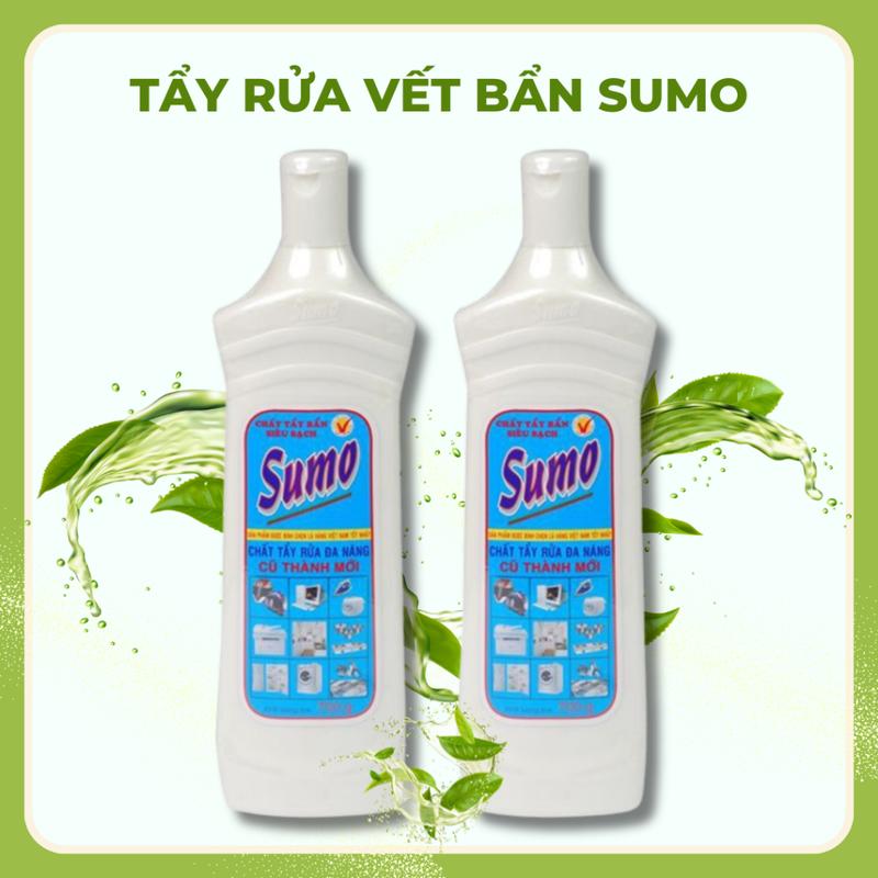  Chai Tẩy Đa Năng Sumo Tẩy Sạch Cặn Canxi Rỉ Sét Kim Loại Nhựa Dơ 