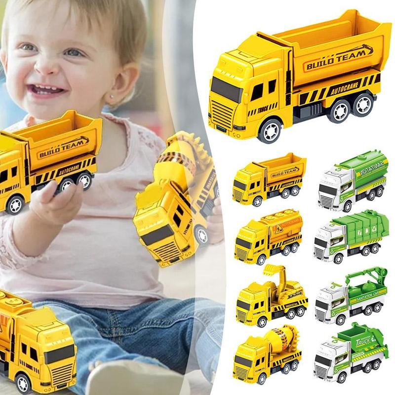 Product Introduction of Kereta pendidikan untuk kanak-kanak, mainan untuk ditarik ke belakang, jengkaut kejuruteraan, Model kereta mainan mini Z5K1, 1 keping 14