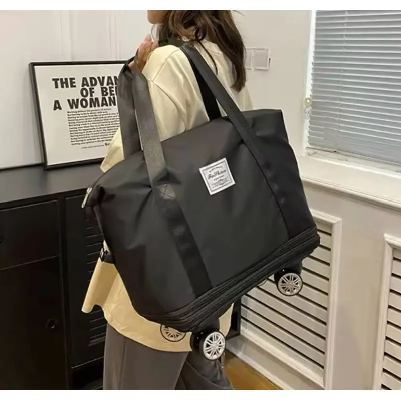 Tas Travel Roda JUMBO Size 3-in-1 bisa diperbesar bisa dilipat murah bagus berkualitas tahan air 2