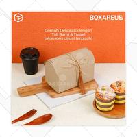 Gambar Snack Box Dus Roti Kue Gift Packaging Kotak Kado Souvenir | RC Treasure - Brown dari Box Are Us Kota Bandung 3 Tokopedia