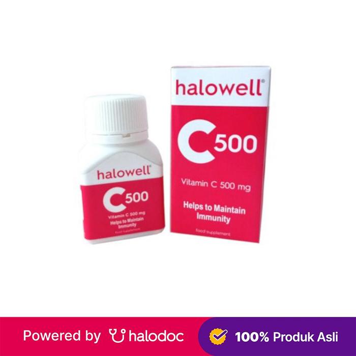 Gambar halowell c 500 botol 30 kaplet dari Apotek SBS Farma Gading Serpong Kab. Tangerang Tokopedia