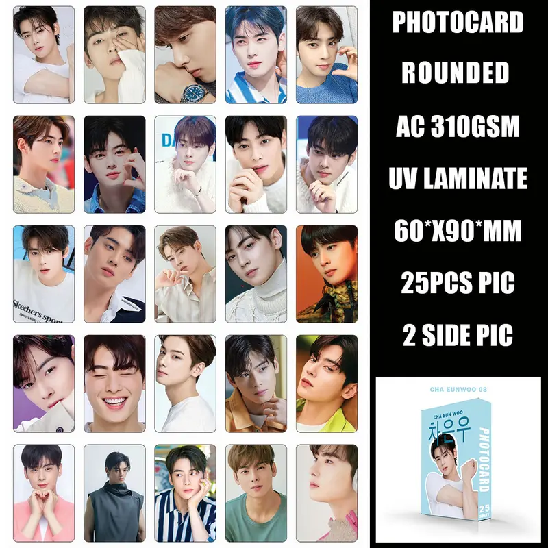 FLA Photocard ASTRO Cha Eun Wo Premium isi 25 Sheet Foto Kpop Foto Kpop 6