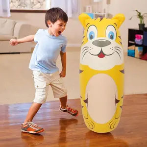Samsak Tinju Anak Anti Bocor Cocok untuk Latihan dan Salurkan Energi Desain Standing Inflatable Bahan Aman PVC Tebal Karakter Menarik Portable Boxing
