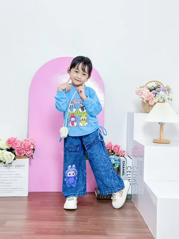 Stelan Baju Dan Celana Anak perempuan Usia 3 Sampai 8 Tahun 6
