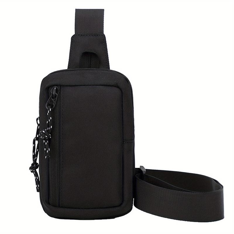 Product Introduction of 1pc Men's Mini Crossbody Bag Phone Bag Multifunctional Diagonal Shoulder Bag For Running Cycling Work Fashion Simple Messenger Bag 13