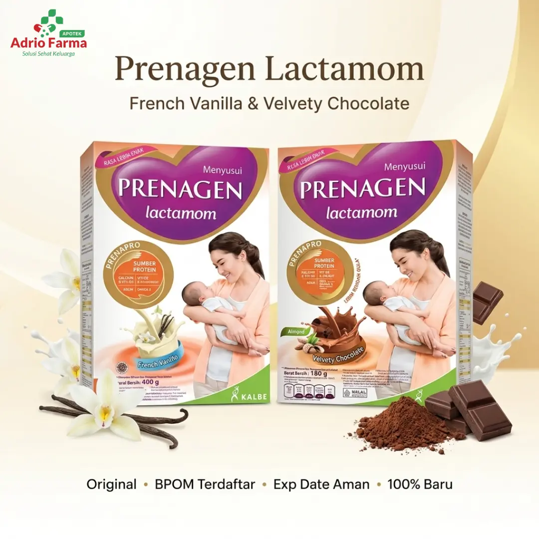 PRENAGEN LACTAMOM FRENCH VANILLA VELVETY COKLAT 180GR 360GR| PELANCAR ASI | ASI BOOSTER