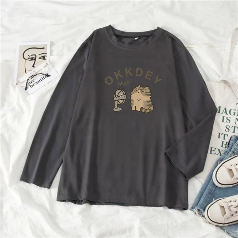 Kaos Oversize Wanita Lengan Panjang/ Kaos Distro WANITA// Kaos Streetwear Oversize / Baju Kaos Distro / Kaos / Wanita / COD/TERSEDIA 3 ukuran 9