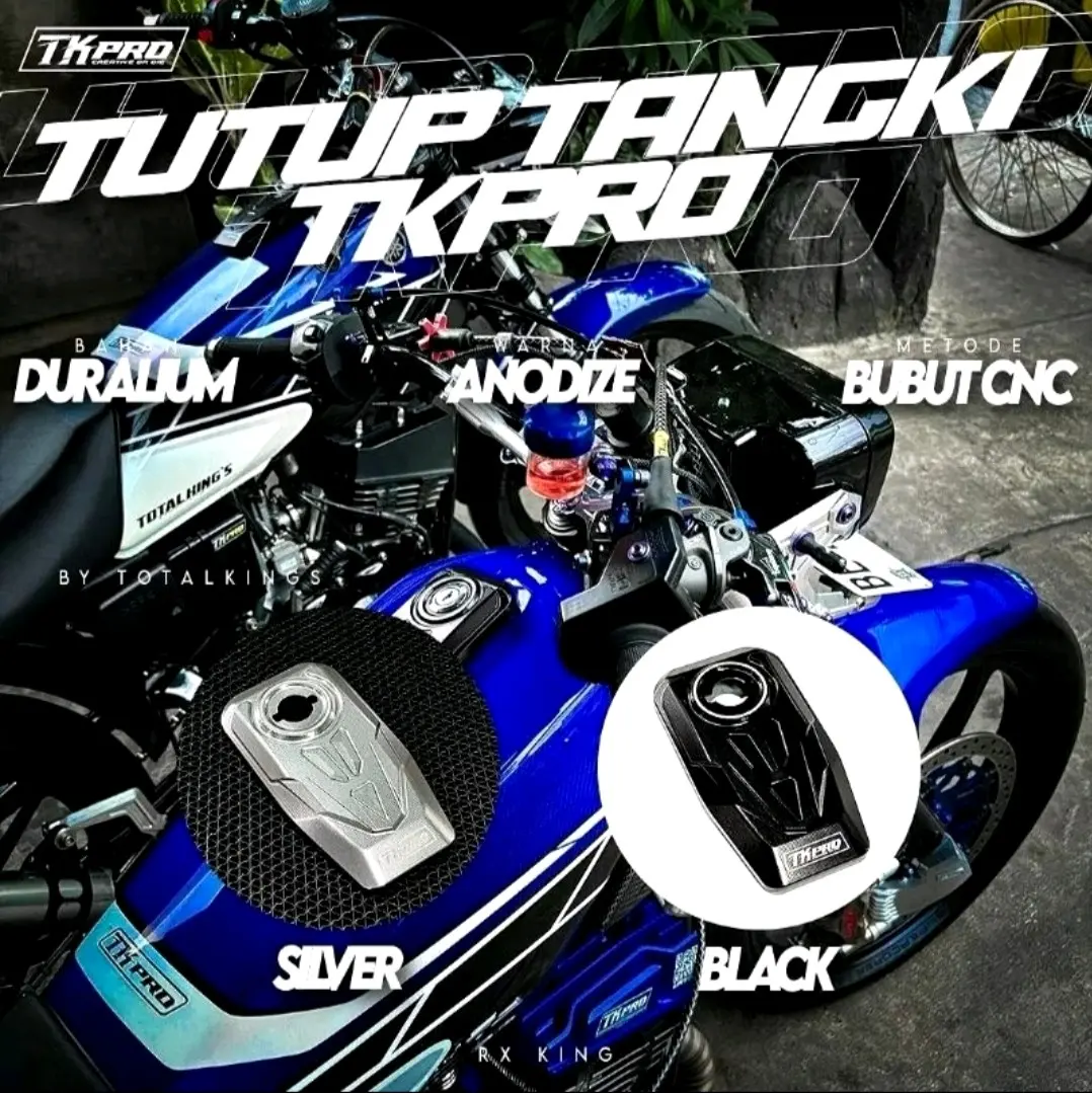 Tutup Tangki RX King Premium CNC by TK Pro Original - Motorcycle