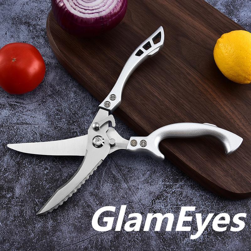 Kéo làm bếp, chịu lực, đa năng, thích hợp cho gà, cá, BBQ, xương, v.v.—(CA)