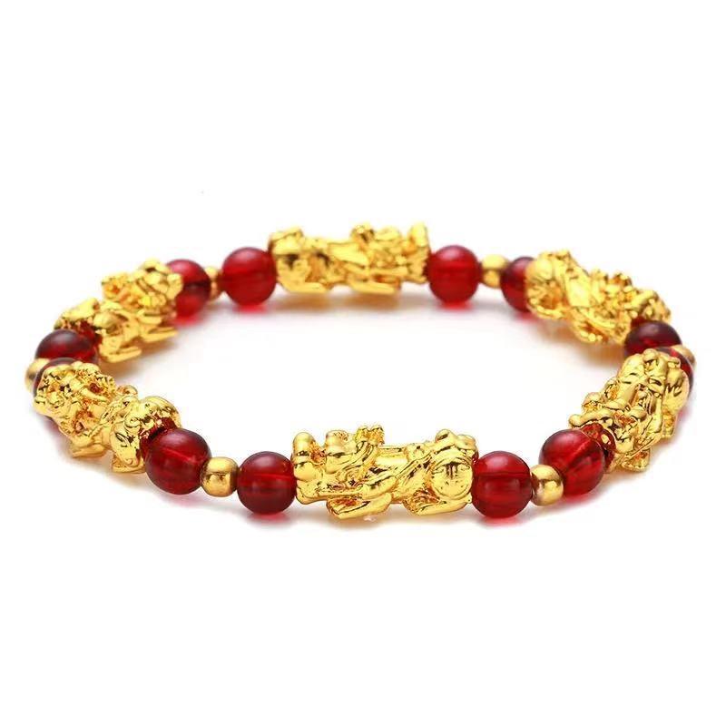 Vòng Tay Obsidian Feng Shui Piyao, Phong Cách Trung Quốc, Vòng Tay Charm Giàu Có Và May Mắn, Sáu Từ Và Giàu Có, Thích Hợp Cho Nam Và Nữ, Dây Đeo Tay PiXiu, Mang Lại May Mắn, Phụ Kiện Trang Sức 8
