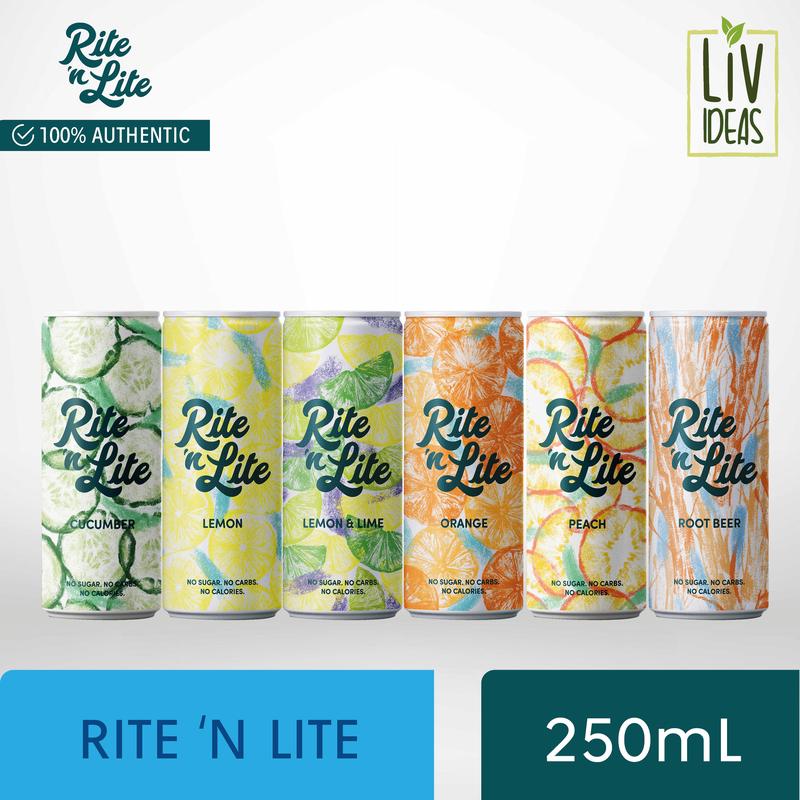 Rite 'n Lite Flavored Carbonated Soft Drink (Keto Diet Friendly ...
