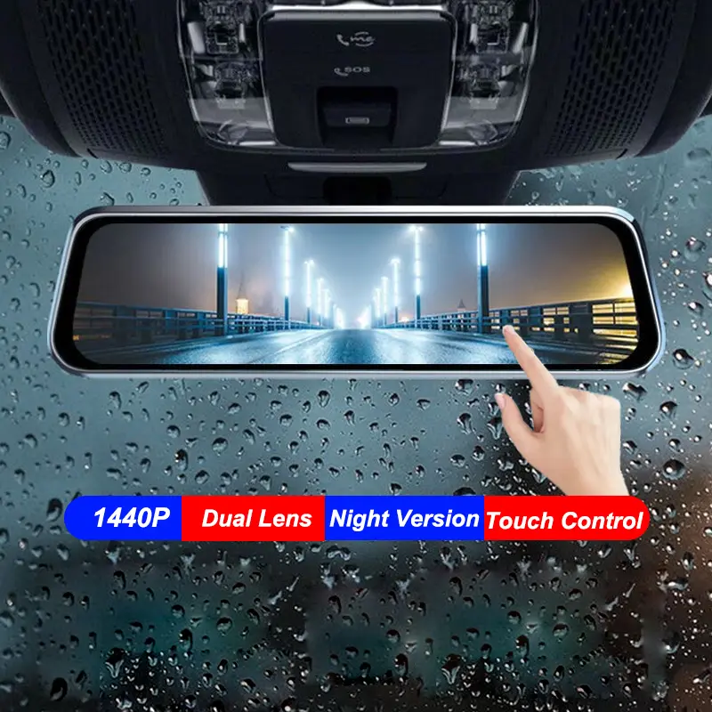 Mirror Camera for Car Touch Screen Video Recorder Rearview Mirror