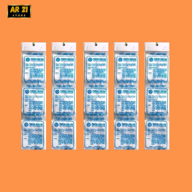 5 RENTENG (60 pcs) PEMBERSIH SERBAGUNA CITRUN KAMAR MANDI DAN PAKAIAN 0