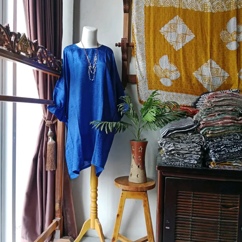 Atasan Blus Kaftan Raya Lebaran Wanita Muslim Tunik Azkiya By BSC.Etnik 6