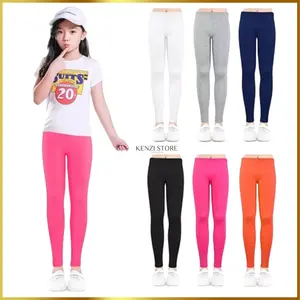 Legging Anak Perempuan Polos Usia 3th -12Tahun Polos fashion Hitam Polos