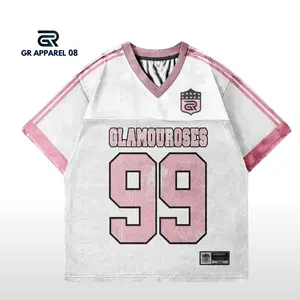 GR Jersey Oversize Pink Series - Oversize - Number - Pink - Kerah V - Jersey Bahan Jala - Jersey Full Printing Kualitas Premium