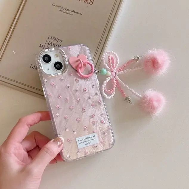 Aesthetic Floral With Bow Premium Acrylic Phone Case Premium Phone Case 11-16 Pro Max 0