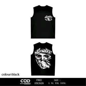 Singlet Netral Masyarakat No Face No Name  Desain Terbaru  Sablon Full Punggung Dtf Model Lekbong Oblong Distro Simpel Casual Fashion Pria Wanita Warna Hitam Putih Merah 24s Inzavibe CC4